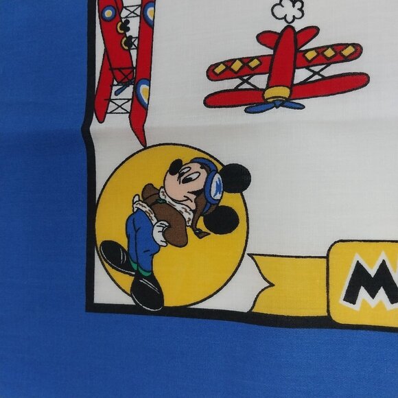 Aviator Mickey Mouse Walt Disney Bandana Scarf USA Pilot - Picture 2 of 8